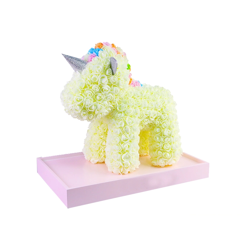 New Arrival Valentine Day Gift Girl Gift Unicornios PE Foam Rose Unicorn