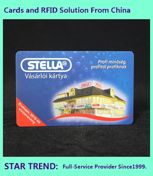 Four Color Printing Card Made Plastic with Magnetic Stripe for Ice Cream Store