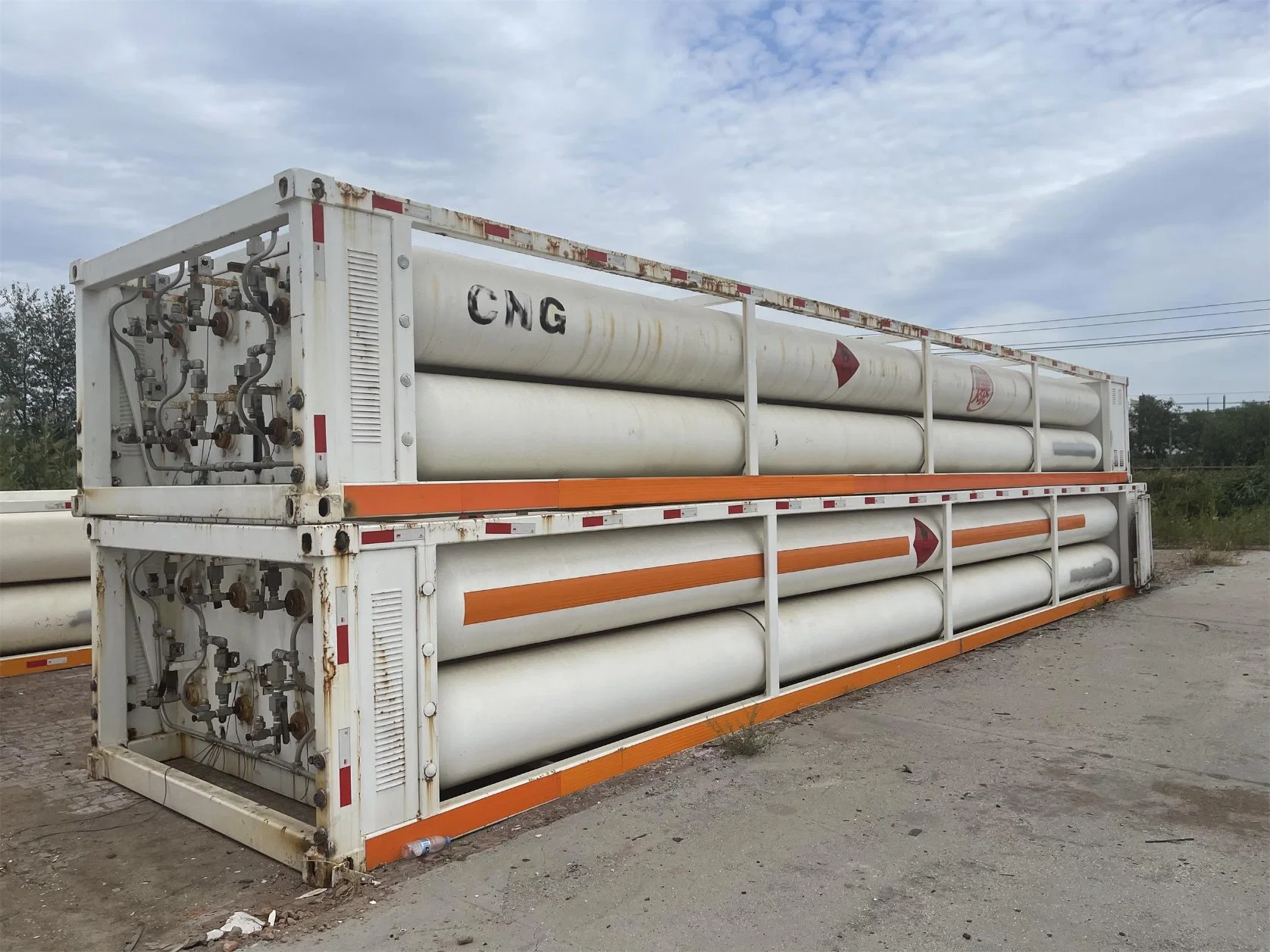 CNG Semi Trailer CNG Tank Long Tube Trailer for Mobile Gas Station From Factory with Wholesale/Supplier Price