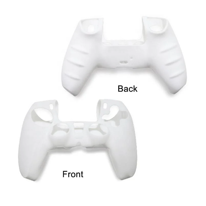 White Solid Color X Box Xs Controller Shell Case Silicone Console PS5 Game Skin Rubber Cover