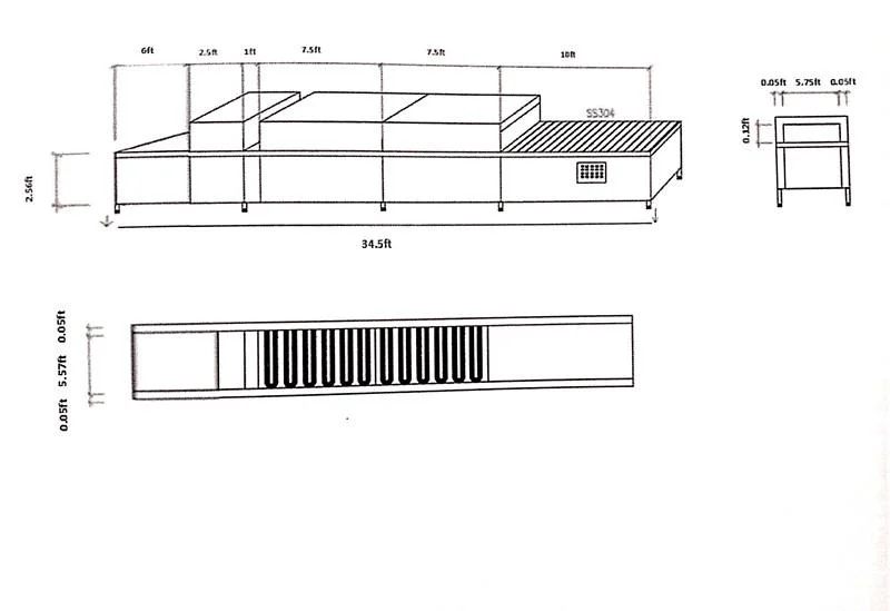 Stain Steel Mesh Belt Heating Dryer Infrared Ray Conveyor Drying Machine