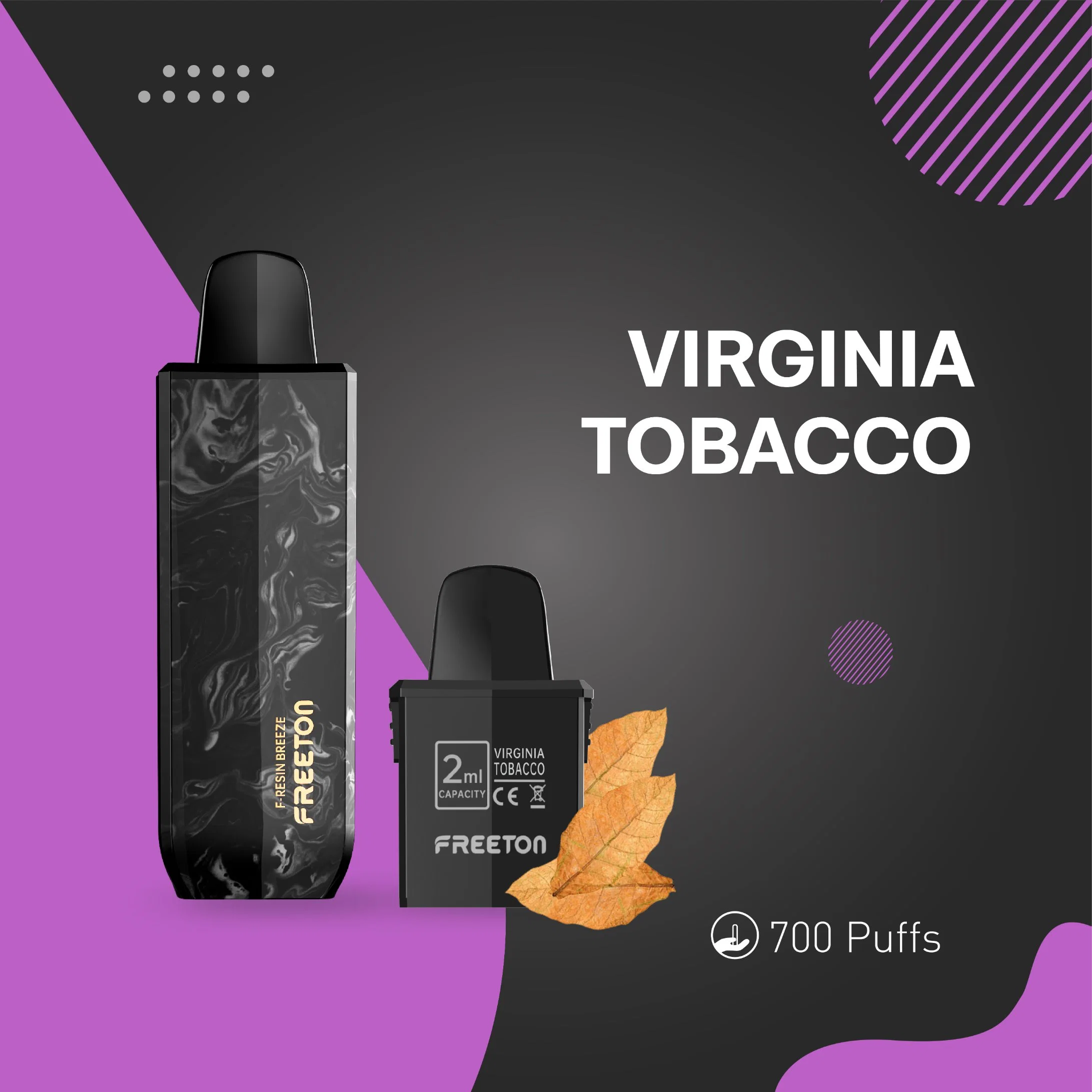 Одноразовые Freeton Электронные сигареты Vape 2% никотина 10 вкусов заполнить сменный картридж