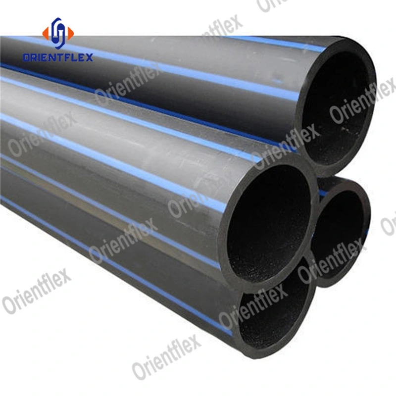 Black High Density Polyethylene Poly HDPE Agriculture Pipe