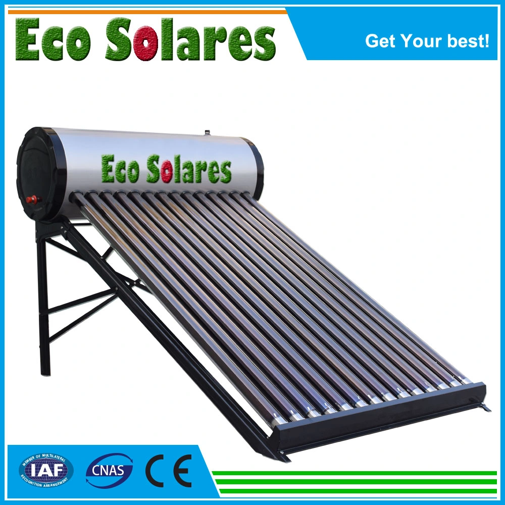 100L-300L Nonpressure acero galvanizado de tubo de vacío calentador de agua de la energía solar