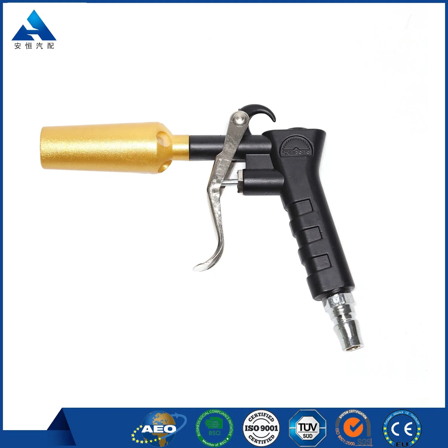 Herramientas neumáticas de alta calidad de polvo de aire de alta potencia de doble uso Kit de pistola de aire a alta presión vacío Juego de pistola de venta