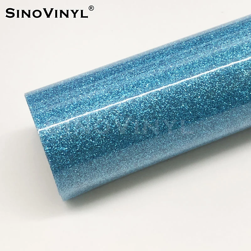 SINOVINYL Glitter Thermal Transfer Vinyl For T-shirt Clothes Hats And Other Textiles