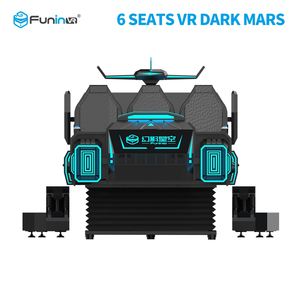 Funinvr Hot Sale Earn Money Virtual Reality Vr Game Machine 6 Seats Dark Mars Racing 9d Vr Simulator