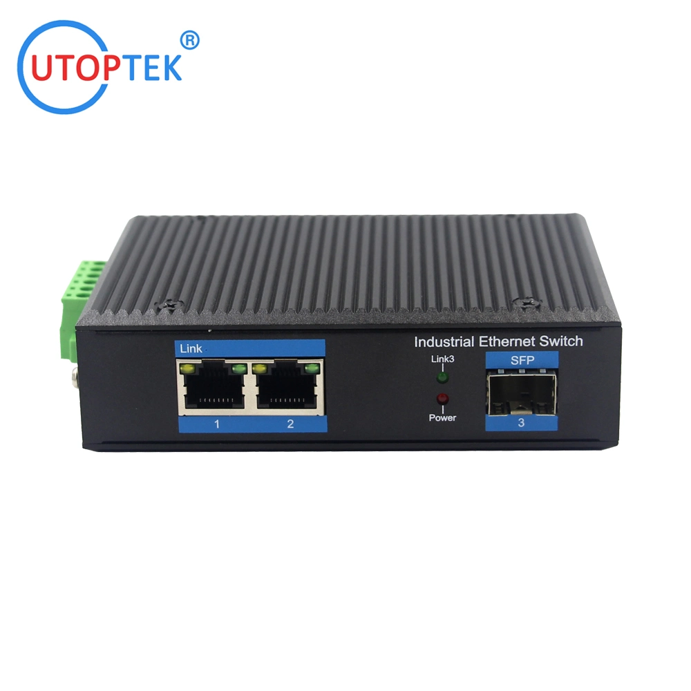 2port Poe 1SFP Port Gigabit Industrial Ethernet Switch Poe Switch Power for Outdoor Using