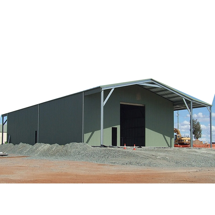 Modern Metal Roof in Europe Prefabricated Portal Steel Frame Warehouse