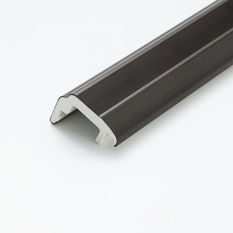 PC ABS PVC PE PP Co-Extrusion marco de la puerta de la decoración de alta superficie brillante perfil de extrusión de plástico de ingeniería
