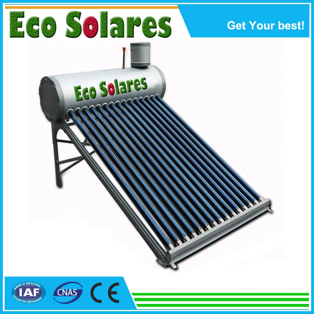 Marcação RoHS qualificada barata originais de fábrica chinesa 150L 200L 240L 300L 58x1800mm tubos de depressão do tubo de calor aquecedor solar de água pressão de aço inoxidável não