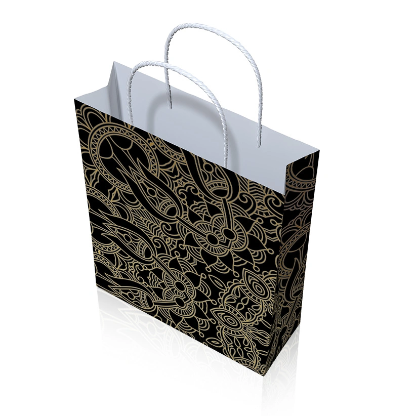 Custom Design Fashion Shopping Bags Handbags Ladies Paper Bags with Your Own Logo