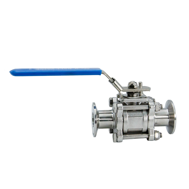 Sanitary Stainless Steel 3 Piece Clamp Ball Valve for Food and Beverage