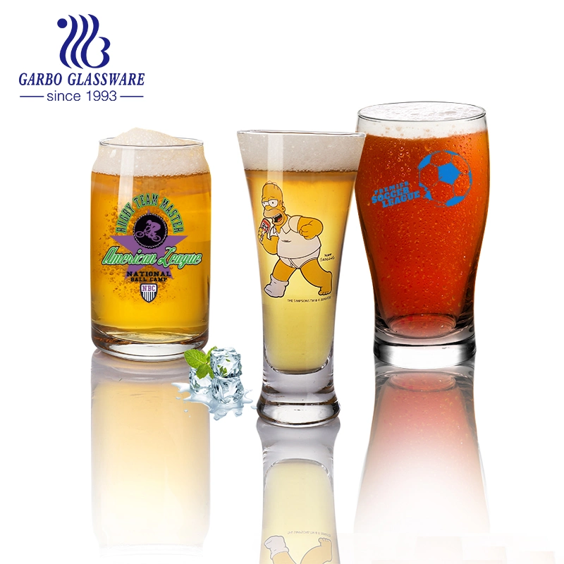 Beer Glass 16 Oz Pint Glass with Design Affordable Father&prime; S Day Beer Gifts for Dads Beer Glass