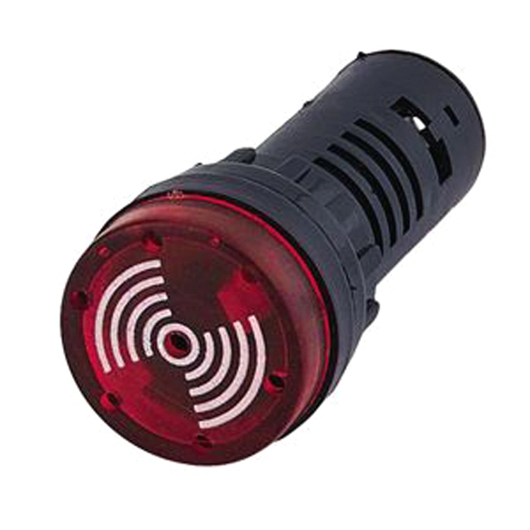 Großhandelspreis Günstige AD16-22sm LED-Anzeigeleuchte hohe Qualität Summer Fahrradsignalleuchte mit Rotlicht