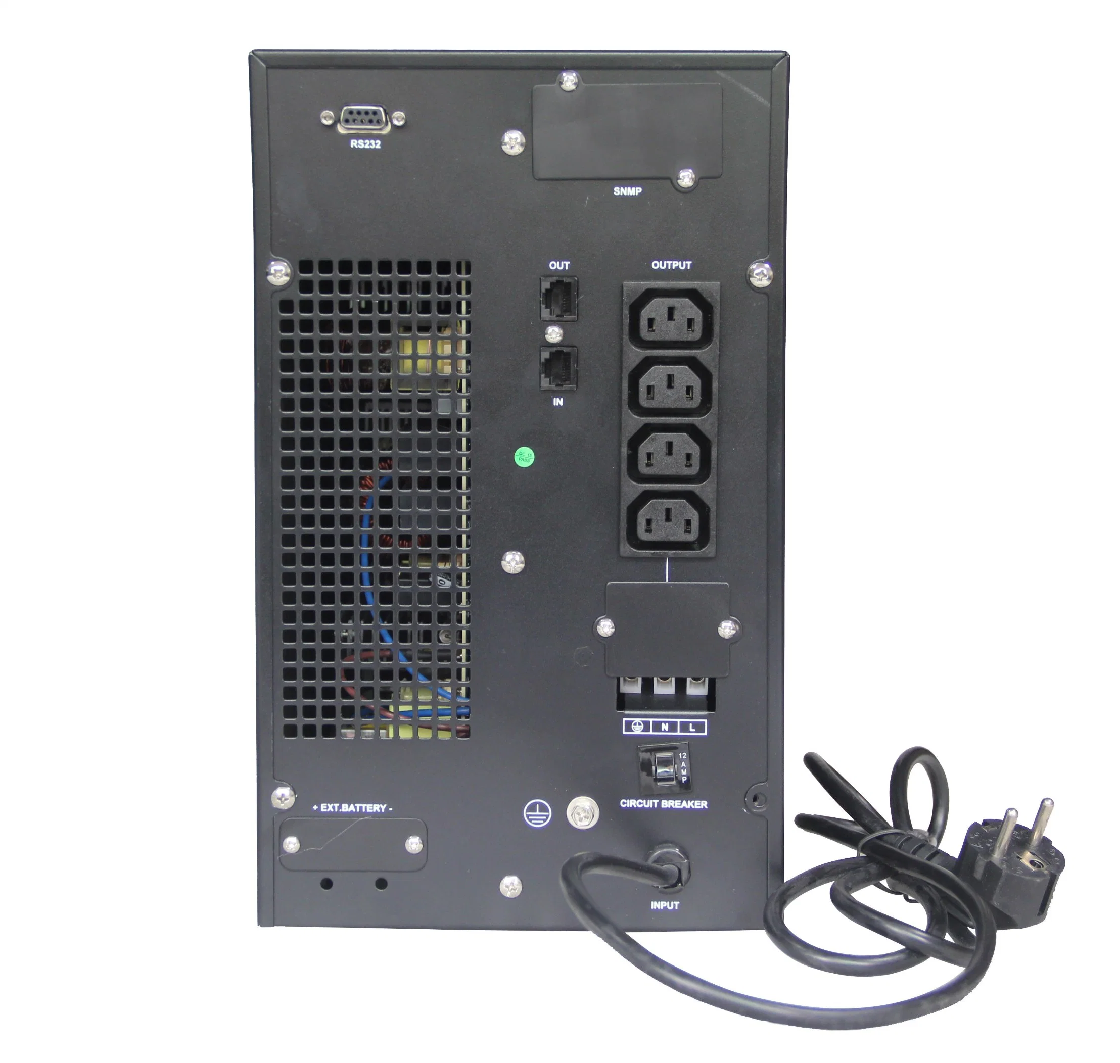 230VAC 50Hz High Frequency Online UPS Power Supply 1kVA 2kVA 3kVA with 8* IEC C13 Outlets and CE IEC Certificate