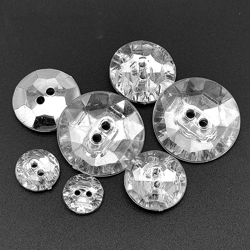 Acrylic Crystal Clear Button Clothing Decorative Button for Garment Accessories Clothing