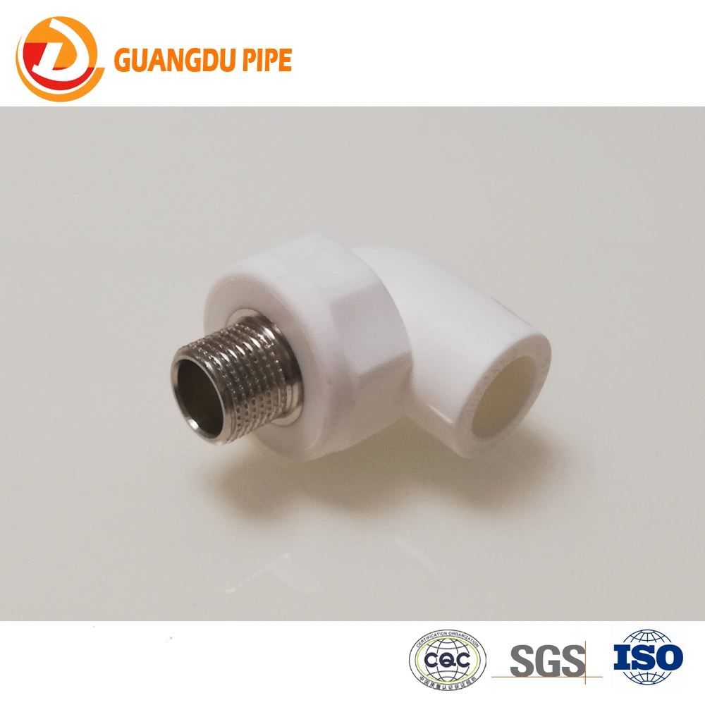 Plastic Bathroom Sanitary Fitting PPR Female Elbow Fitting for Hot and Cold Water Supply