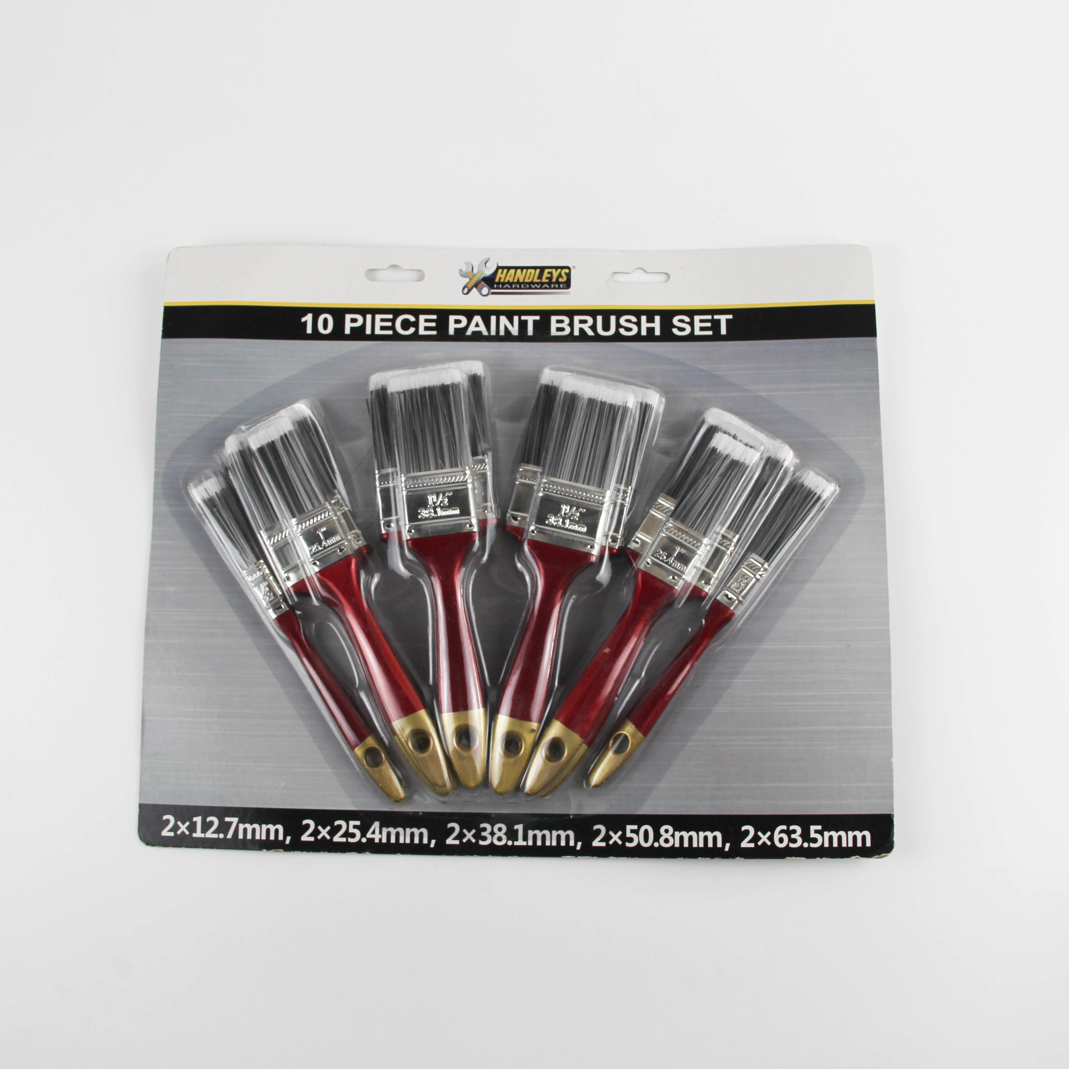 Les outils à main Brosse en poils de couleur avec poignée en plastique Pinceau Pinceau Plat Brosse à main