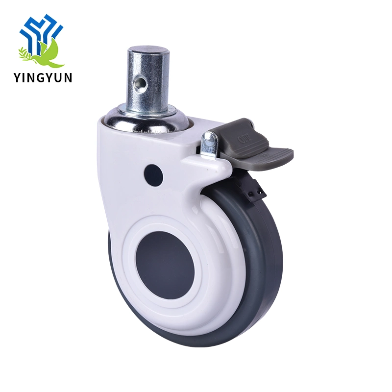 New Style 125mm 5 Inch Medical Bed Plastic Silent Brake Casters