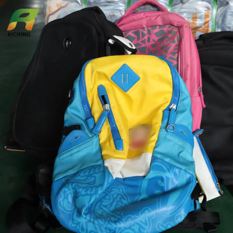 International Branded Girls Backpack Bales Second Hand Korean School Bags for Teenagers Bale of Second Hand Wholesale Leather Used School and Laptop Bags