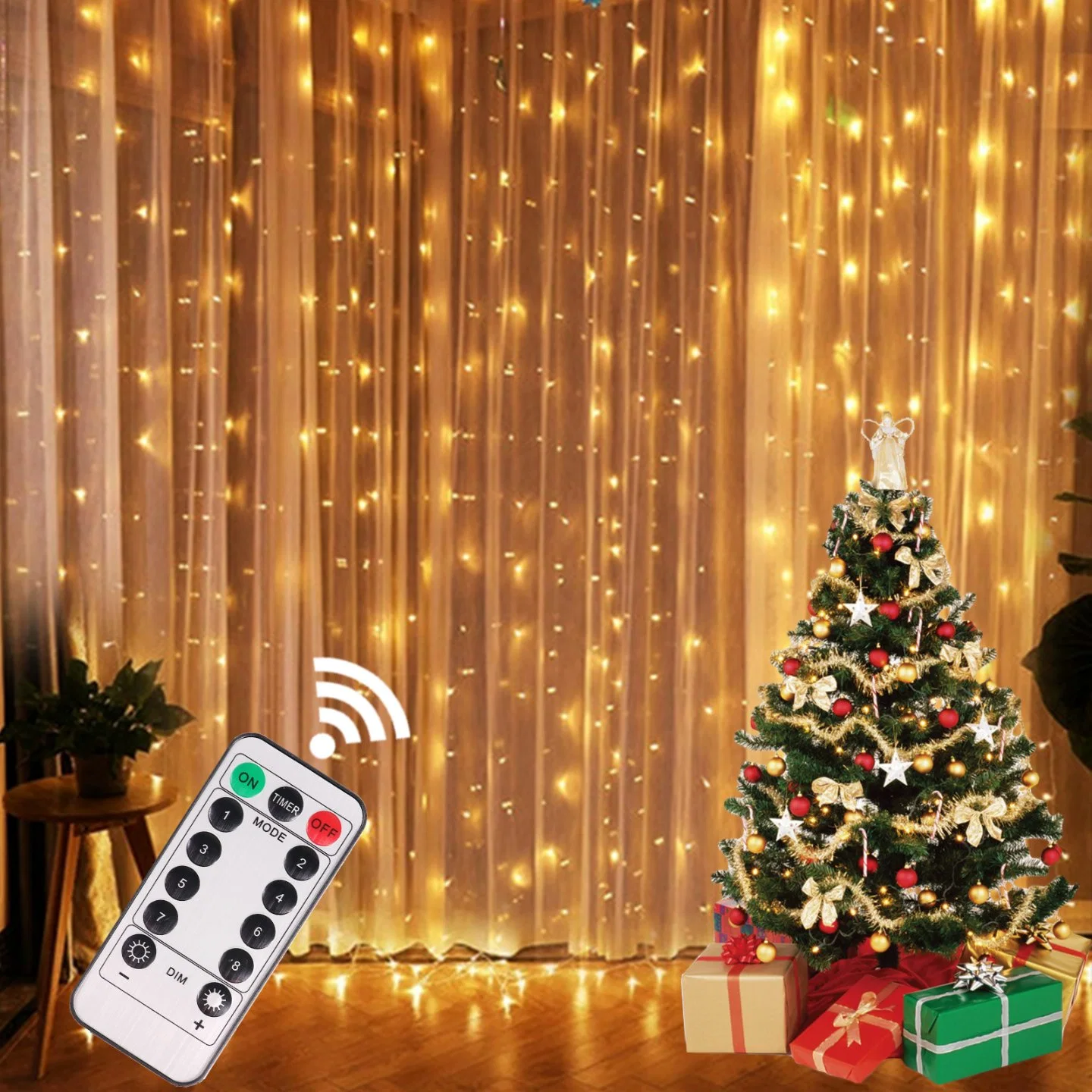 Dropshipping 2022 año Nuevo decoraciones Iluminación de Navidad Cortina luces de cuerda