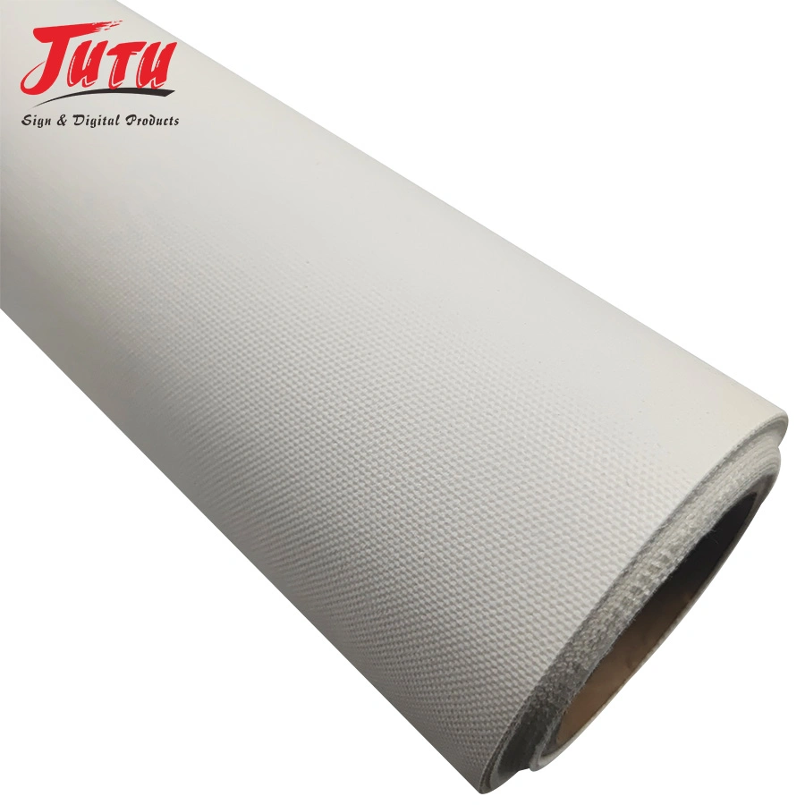 Jutu Accurate Color Performance Digital White Substrate for Solvent Printing Polyester Canvas