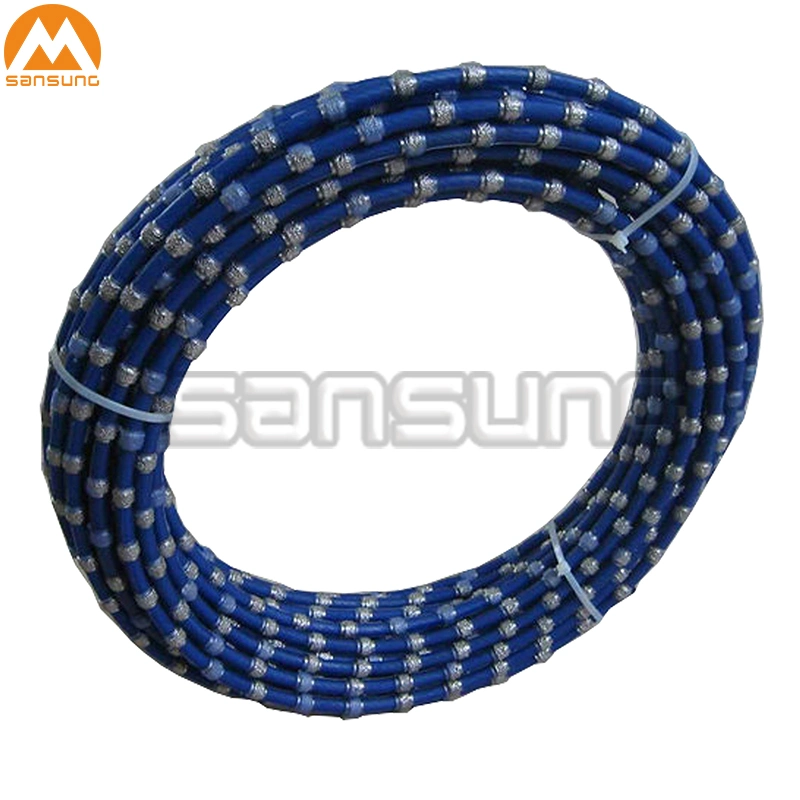 Rubber and Plastic Coating Durable Diamond Wire for Stone Quarrying and Shaping