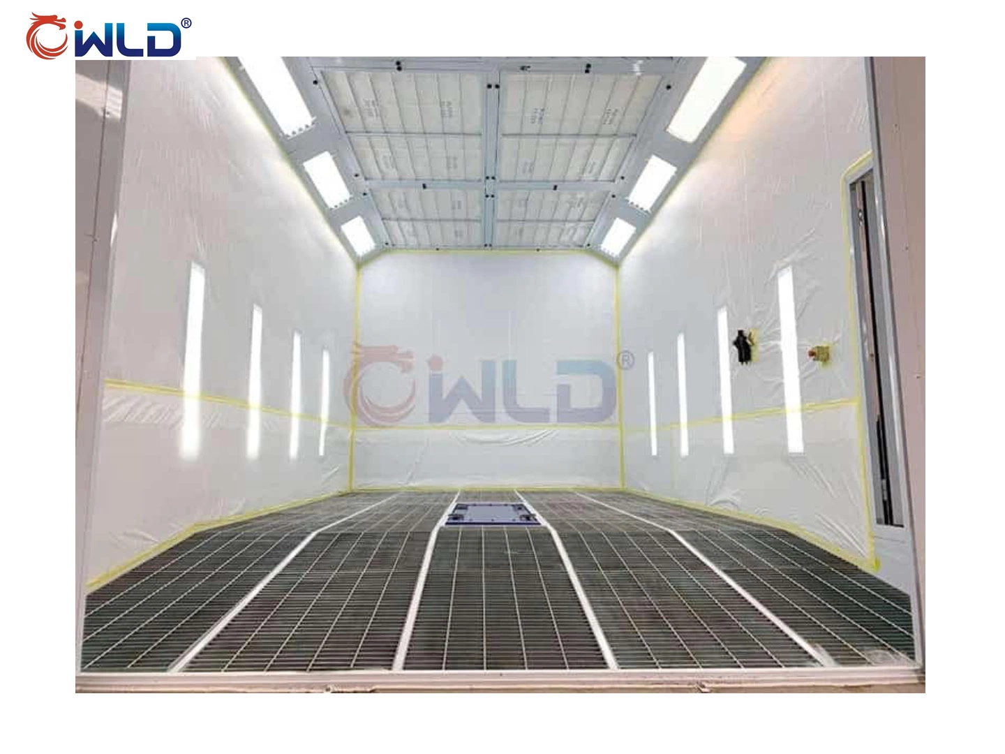 Wld Auto Painting Spray Booth Paint Booth Paint Oven Painting Booth/Oven/Chamber/Room with Inner Ramp Scissor Lift Auto Repair Garage Equipment Baking Booth