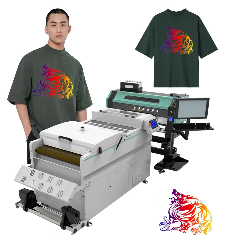 حبر أبيض رأس الطباعة المزدوج الجديد Dooyion i3200 4720 آلة الطباعة مباشرة إلى فيلم آلة الحلاقة المسحوق 60 سم