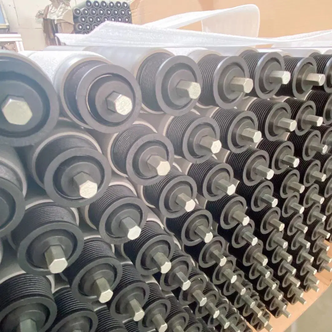 Poly Vee Belt Driven Conveyor Roller with PVC Soft Cover Tube