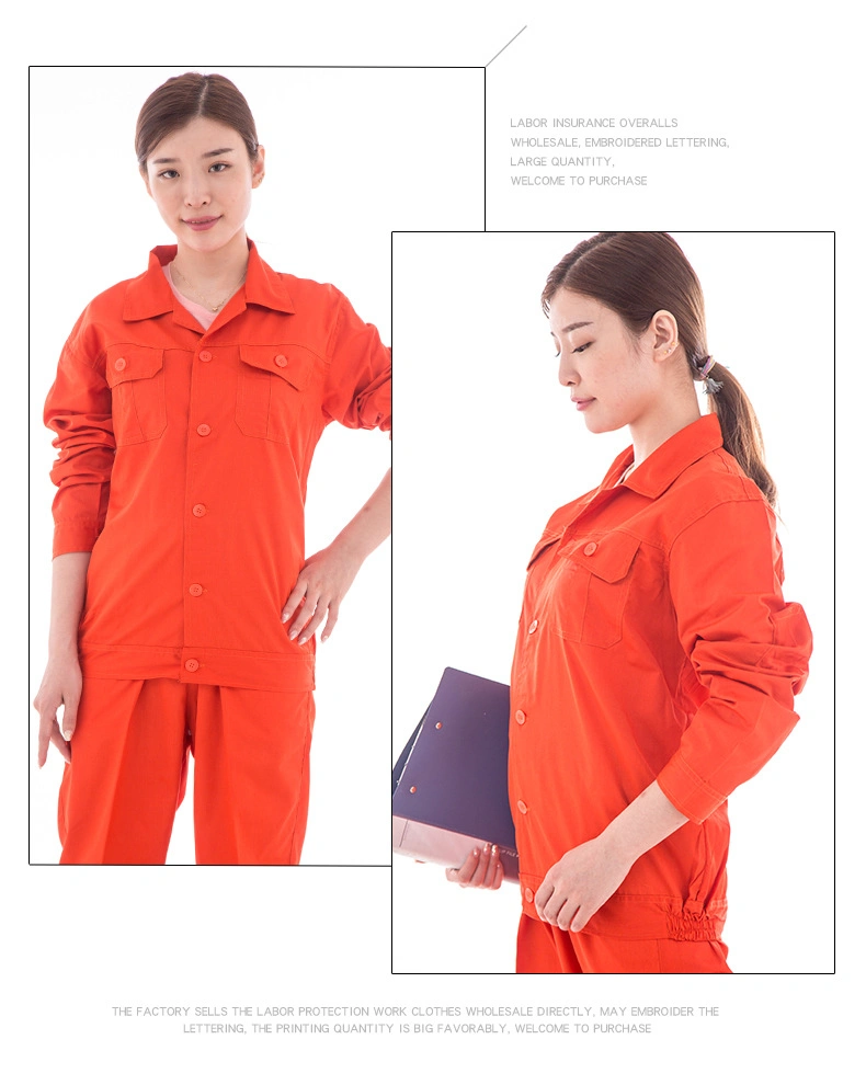 Factory Polyester/Cotton Work Clothes Pure Color Suit