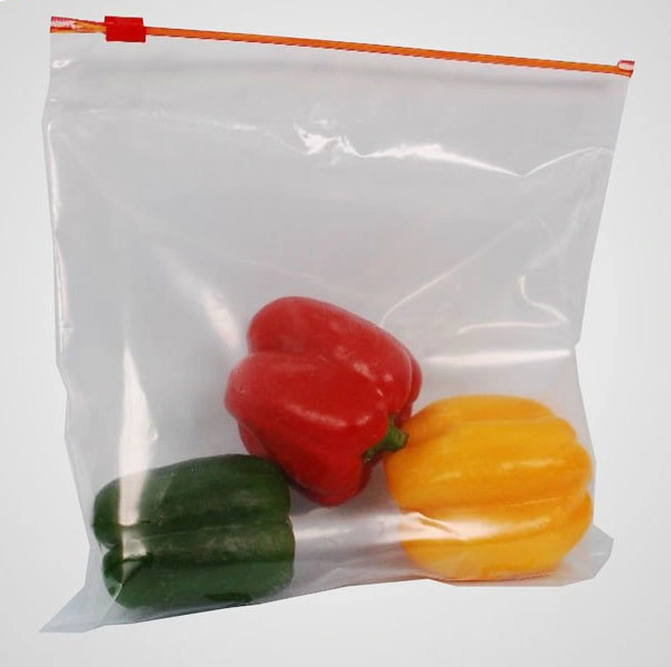 Slider Packaging Plastic Bags for Food Resealable Plastic PE Bags