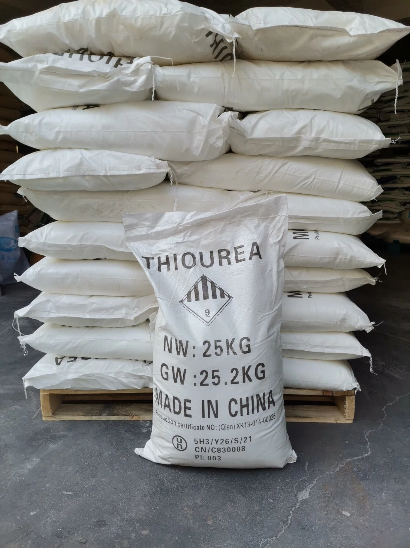 Industrial Factory Supply Purity 99% CAS No. 62-56-6 Thiocarbamide Thiourea