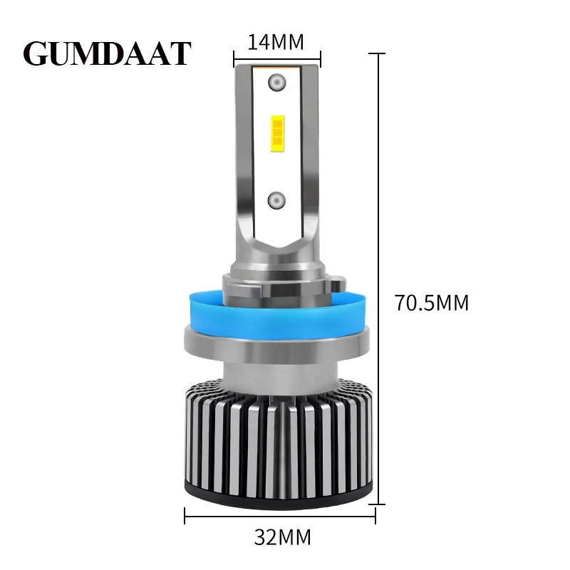 H11 светодиодные лампы фары 6000K белый светодиодный фары комплект для преобразования IP68 водонепроницаемый