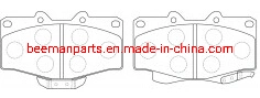 High quality/High cost performance  -Asbestos Car Accessories for Hilux Front Disc Brake Pad D2082