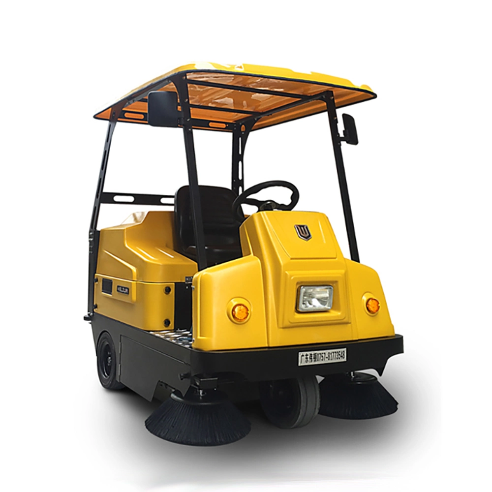 Factory Warehouse School Park Parking Lot Electric Road Street Cleaning Machine Vacuum Sweeper