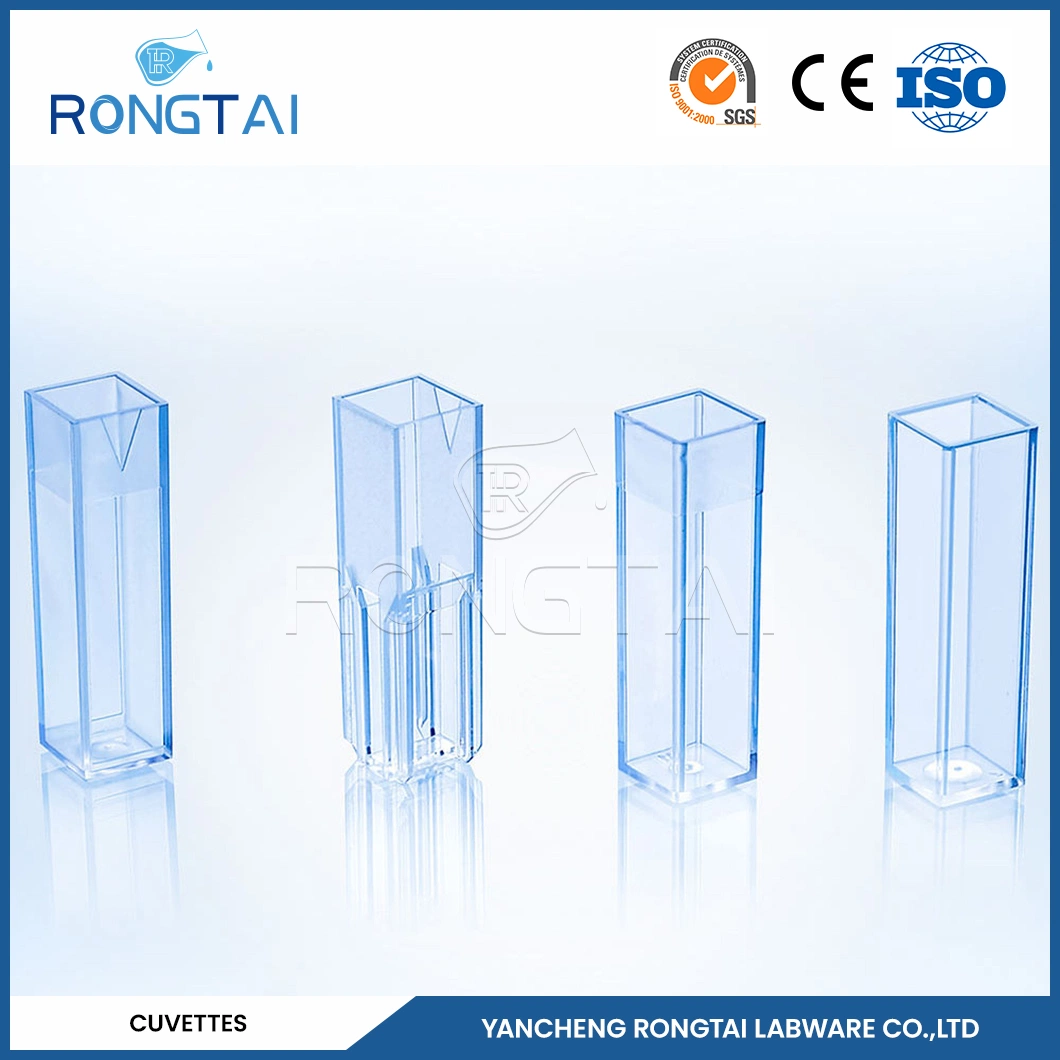 Rongtai Labware Wholesale/Supplierr Plastic Cuvette Cheap China 4.5ml 10mm Laboratory Plastic Cuvettes