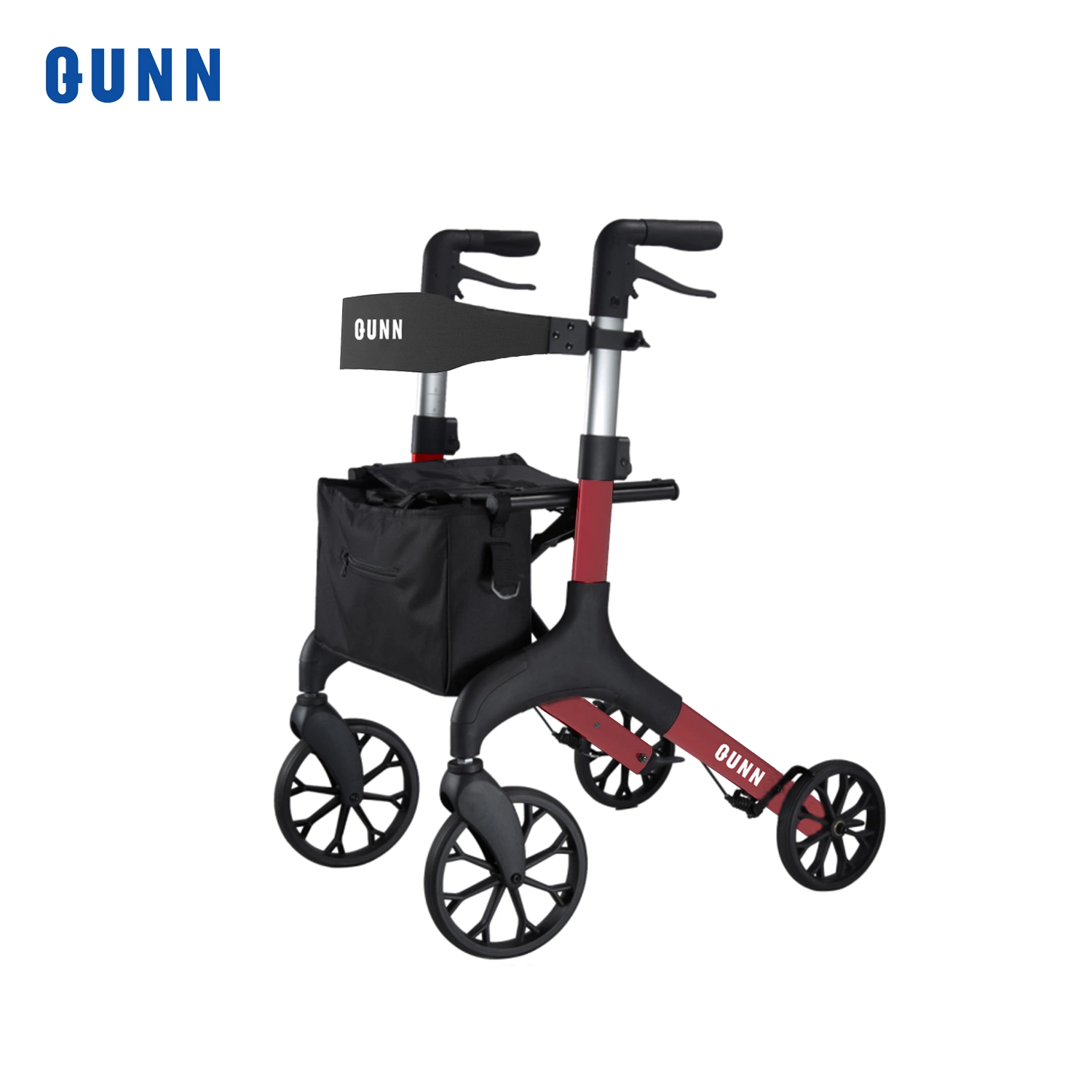 Suministros de Salud de las 4 ruedas plegable adultos Walker Rollator con asiento y bolsa de almacenamiento