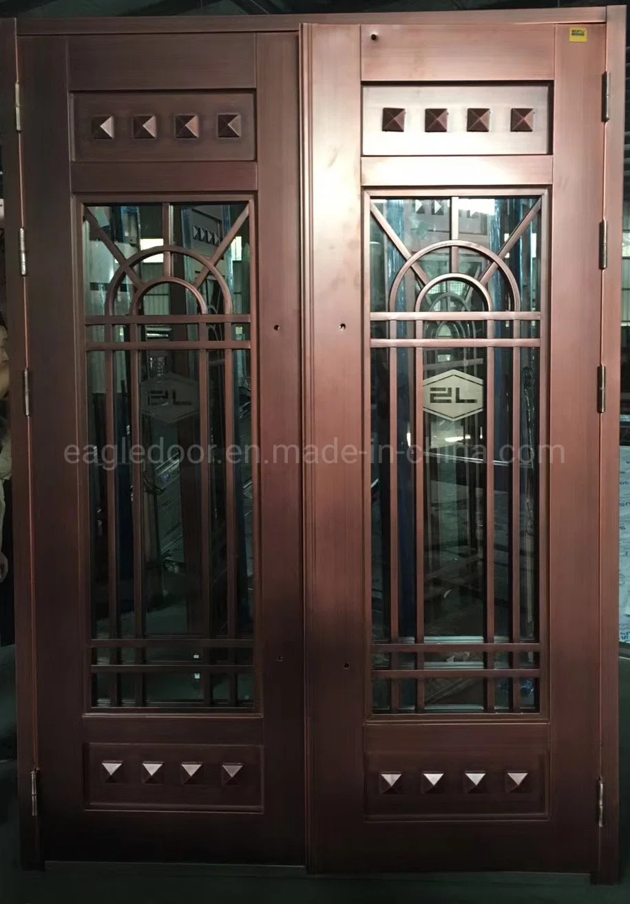 Villa Exterior Main Door Copper Entry Doors Residential Glass Doors Design