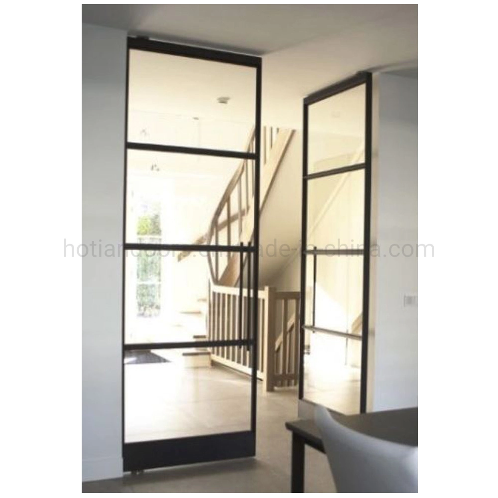 Cheap Main Entrance Iron Door Modern Design French Style Steel Doors Wine Cellar Door Steel Window with Side Lights