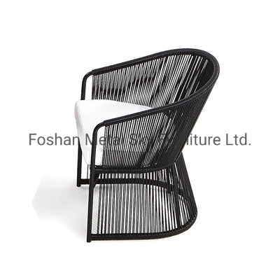 Outdoor Metal Wicker Rope Garden Hotel Restaurant Furniture Rattan Chair