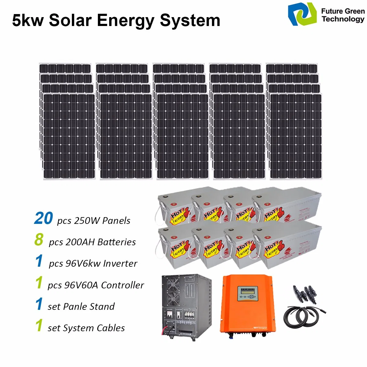 4kw 6kw 8kw off Grid PV Power Supply Solar Energy System