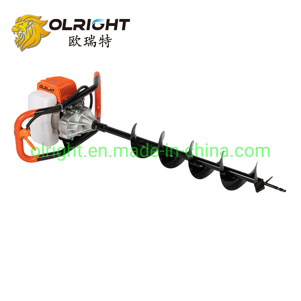 52cc 44-5f Air Cooled Gasoline Earth Auger with Ground Drill