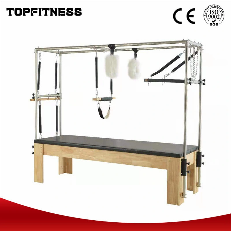 Pilates Training Bed Yoga Fitness Equipment Elevated Flat Bed Cadillac Home Gym Reformer Bed for Body Building Pilates Elevated Bed with Flat Bed