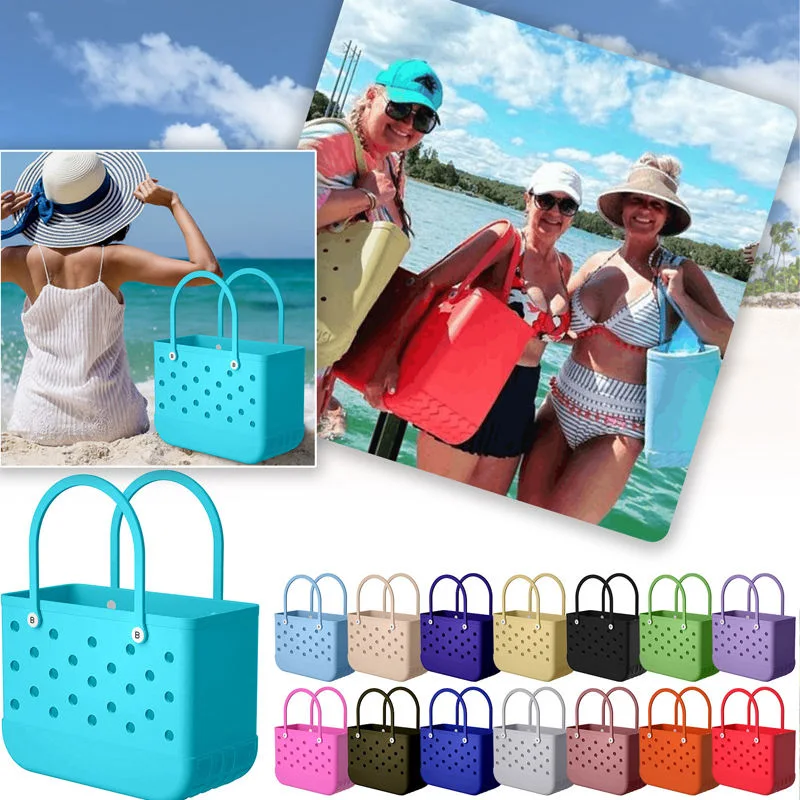 Customized Summer Rubber Large Fashion EVA Silicone Bogg Bag