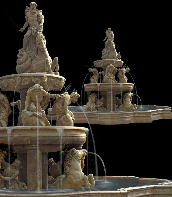 High Quality Stone Marble Fountains Outdoor Garden (SYMF-055)