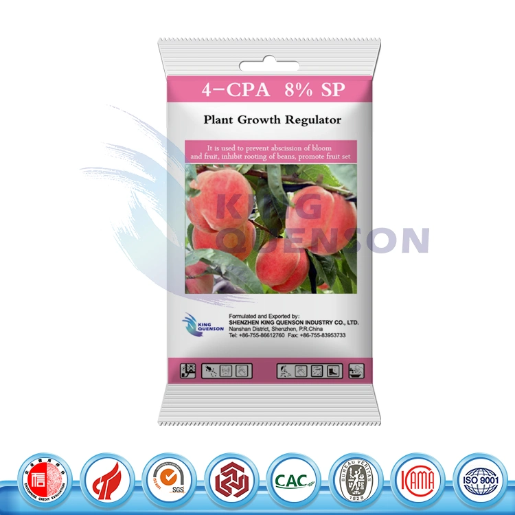 Hot Sale Quick Acting 4-CPA 8% Sp Powder Plant Growth Regulator