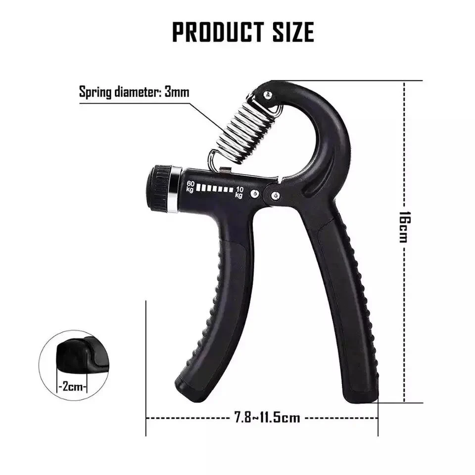 El asidero Strengthener Exerciser entrenar los dedos de muñeca en el antebrazo empuñadura ajustable de acero