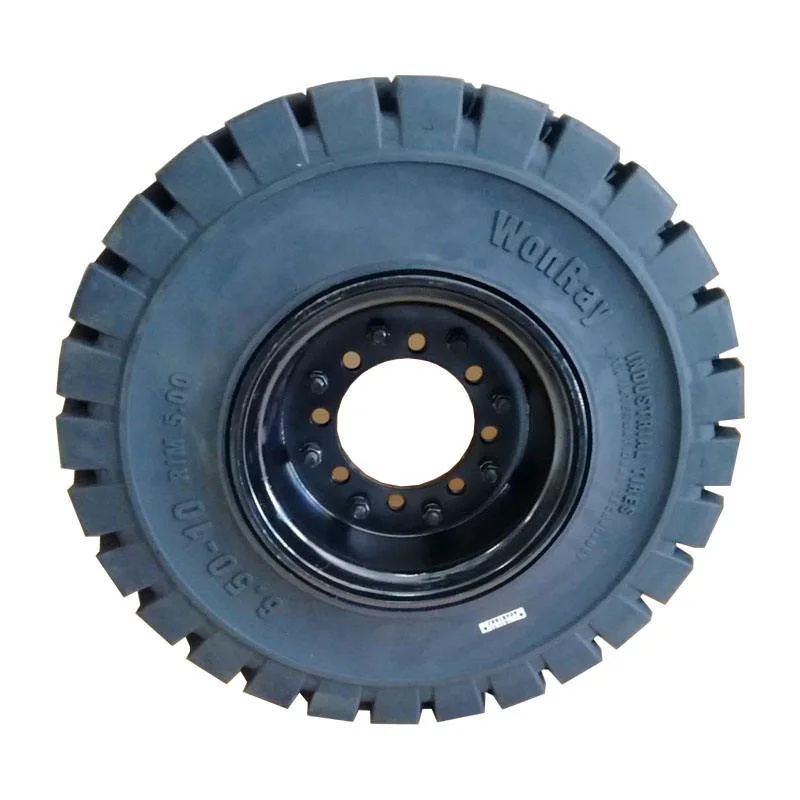 Cheap Trailer Parts & Accessories Forklift Solid Tyres 4.00-8 /3.75/3.00 400-8 Rubber Solid Tire Wheels with Rim